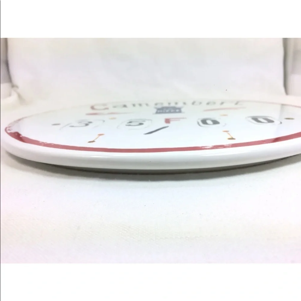 ⭐️Williams Sonoma Retro Style Camembert Cheese La Piece Serving Plate Platter